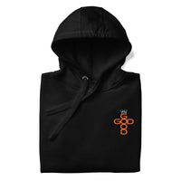Close Up Of A God Is Good Hoodie In Black