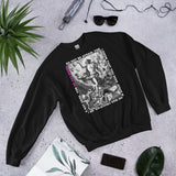 Front View Of A He Has Risen Sweatshirt In Black