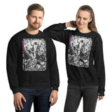 A Couple Wearing He Has Risen Sweatshirt In Black
