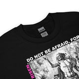 Close Up Of A He Has Risen Sweatshirt In Black