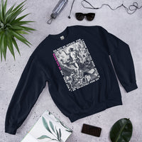 Front View Of A He Has Risen Sweatshirt In Navy