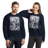 A Couple Wearing He Has Risen Sweatshirt In Navy