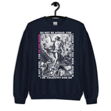 He Has Risen Sweatshirt In Navy On Hanger, Front View