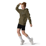 Woman Wearing A Green Hope Hoodie