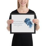 John 15:18 Framed Poster