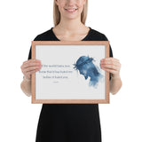 John 15:18 Framed Poster