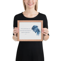 John 15:18 Framed Poster