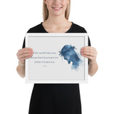 John 15:18 Framed Poster