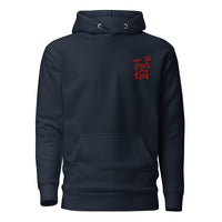 Jesus Is King Hoodie In Navy, Front View