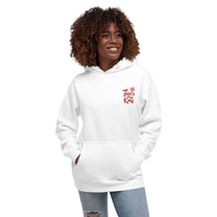 Woman Wearing A Jesus Is King Hoodie In White, Front View