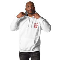Man Wearing Jesus Is King Hoodie In White