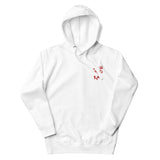 Front View Of Jesus Is King Hoodie In White