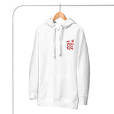 Front View Of Jesus Is King Hoodie In White On Hanger