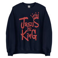 Jesus Is King Sweatshirt In Navy