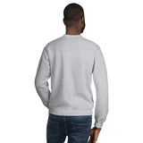 Man Wearing A Sport Grey Jesus Is King Sweatshirt, Back View