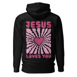 Jesus Loves You Hoodie In Black