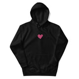 Front View Of A Black Jesus Loves You Hoodie