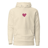 Front View Of A Jesus Loves You Hoodie In Bone