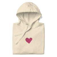 Close Up Of A Jesus Loves You Hoodie In Bone