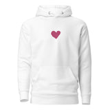 Front View Of A Jesus Loves You Hoodie In White