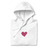 Close Up Of A White Jesus Loves You Hoodie