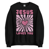 Jesus Loves You Sweatshirt In Black