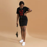 Woman Wearing a Black Jesus Is King T-shirt