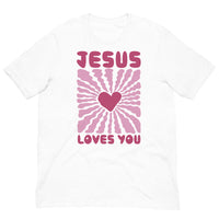 Jesus Loves You T-shirt In White