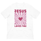 Jesus Loves You T-shirt In White