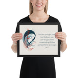 Luke 2:7 Framed Poster