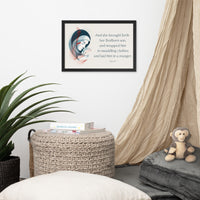Luke 2:7 Framed Poster
