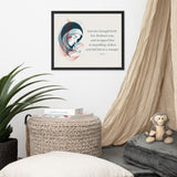 Luke 2:7 Framed Poster