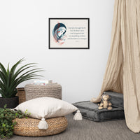 Luke 2:7 Framed Poster
