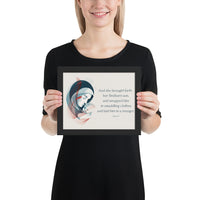 Luke 2:7 Framed Poster