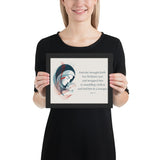 Luke 2:7 Framed Poster