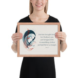 Luke 2:7 Framed Poster