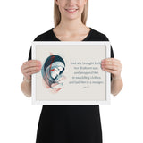 Luke 2:7 Framed Poster