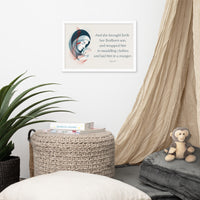 Luke 2:7 Framed Poster