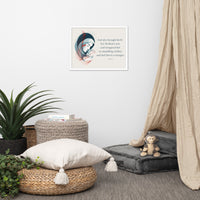 Luke 2:7 Framed Poster