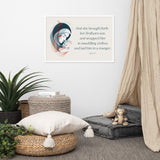Luke 2:7 Framed Poster