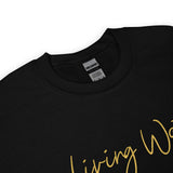 Close Up Of A Black Living Water Eternal Life Sweatshirt 