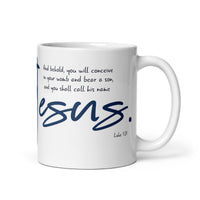 Luke 1:31 White Mug