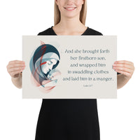 Luke 2:7 Poster