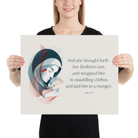 Luke 2:7 Poster