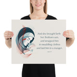 Luke 2:7 Poster