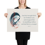 Luke 2:7 Poster