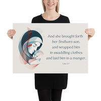 Luke 2:7 Poster