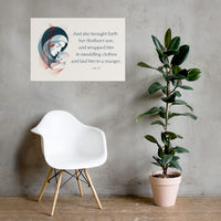 Luke 2:7 Poster