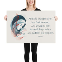 Luke 2:7 Poster