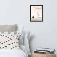 Philippians 4:6 Framed Poster